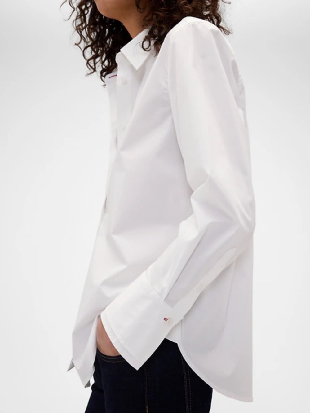 Gap x Victoria Beckham Relaxed Poplin White Button-Up Shirt/NWT/ M; XL